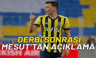 Özil'den Fenerbahçe - Galatasaray derbisi sonrasında ilk açıklama