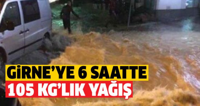 1 aylık yağmur 6 saatte yağdı!