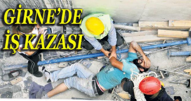 1 işçi ağır yaralandı