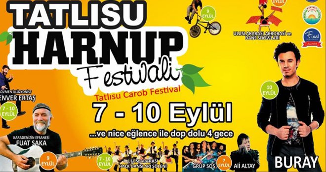 12’inci Tatlısu Harnup Festivali Buray konseri ile sona erecek