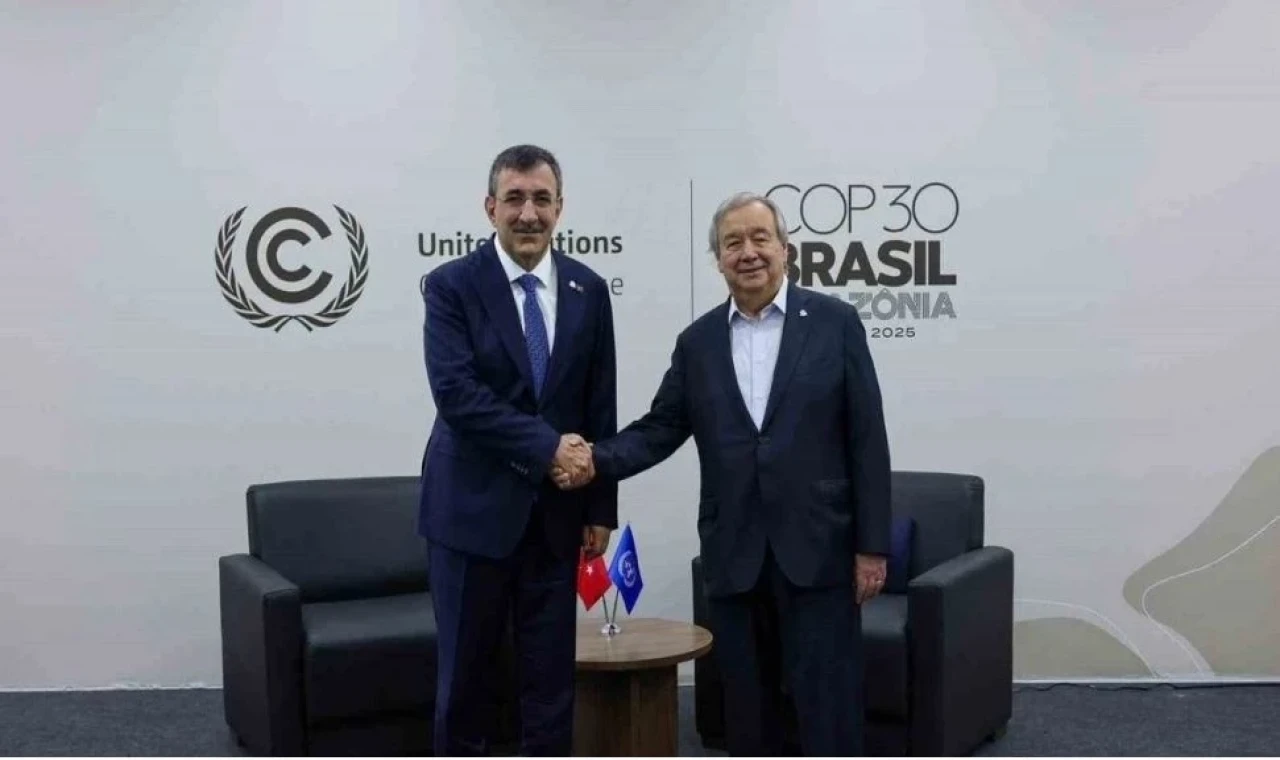 Cevdet Yılmaz Guterres'le görüştü: Türkiye, COP31’e ev sahipliği yapmaya hazır