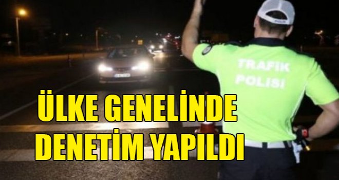 29 araç trafikten men edildi, 1 sürücü tutuklandı