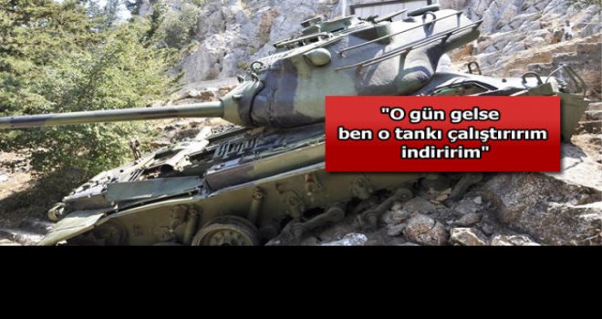 42 yıl sonra Beşparmak Dağlarının zirvesine gitti sürüdüğü tankı gördü