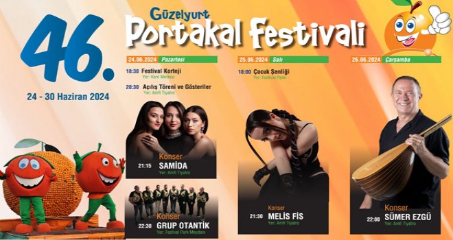 46. Güzelyurt Portakal Festivali 24 Haziran’da başlıyor