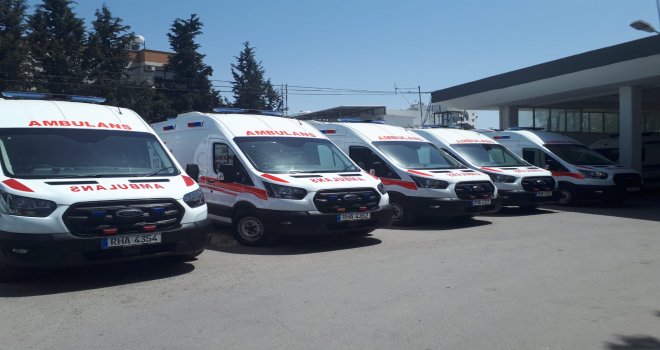5 ambulans bugün Sağlık Bakanlığı tarafından teslim alındı