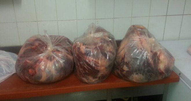 500 kg kaçak dana eti!