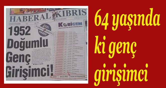 52 Doğumlu Genç Girişimci