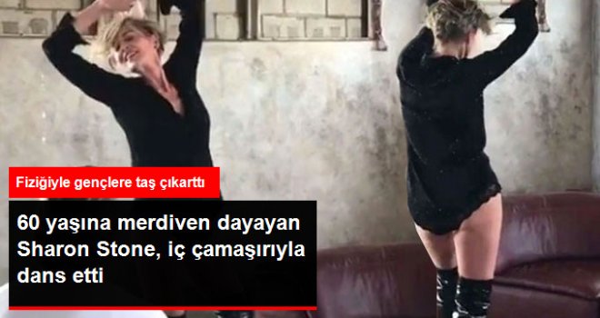 59 Yaşındaki Sharon Stone Gençlere Taş Çıkardı