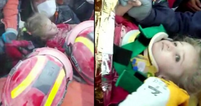 65 saat sonra 3 yaşındaki Elif enkazdan yaralı çıkarıldı