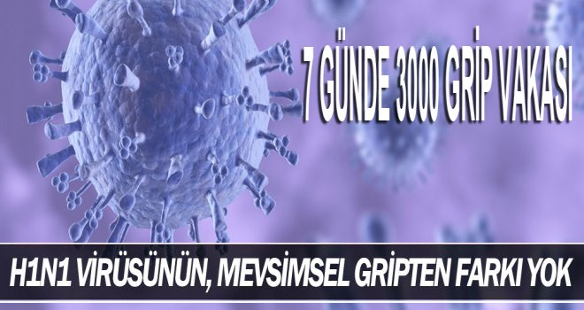 7 GÜNDE 3000 GRİP VAKASI