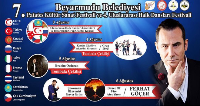 7. Patates Kültür Sanat Festivali bugün başlıyor