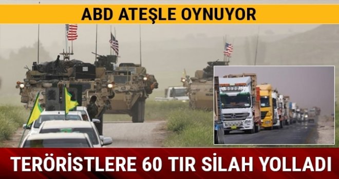 ABD teröristlere 60 TIR ağır silah ve zırhlı araç yolladı