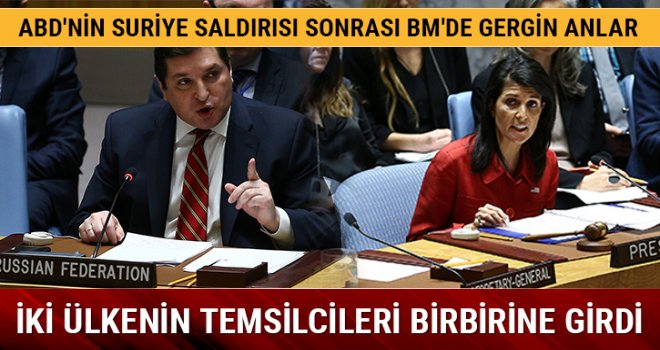 ABD'nin Suriye saldırısı sonrası BM'de gergin anlar