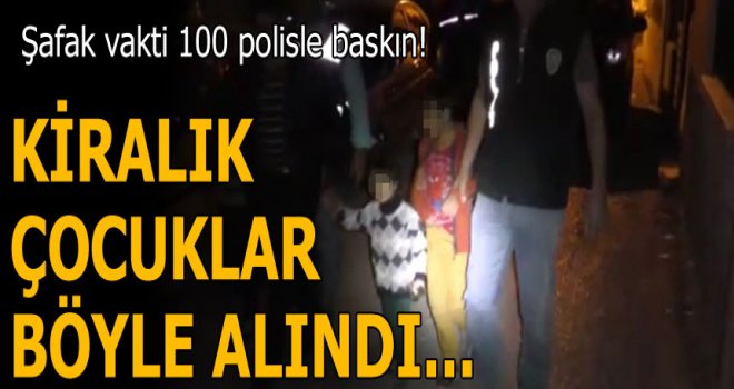 Adana'da kiralık dilenci çocuk  operasyonu