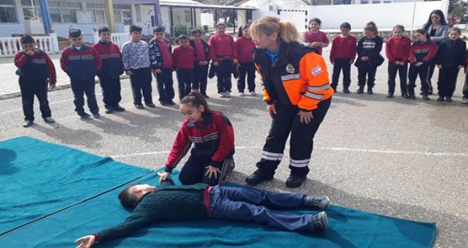 AFETE HAZIR OKUL EĞİTİMLERİ DEVAM EDİYOR