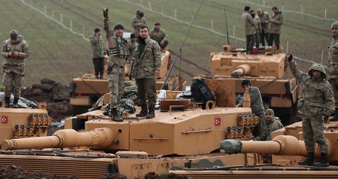 Afrin’de zafer ve Öcalan’a özgürlük sloganlarıyla eylem