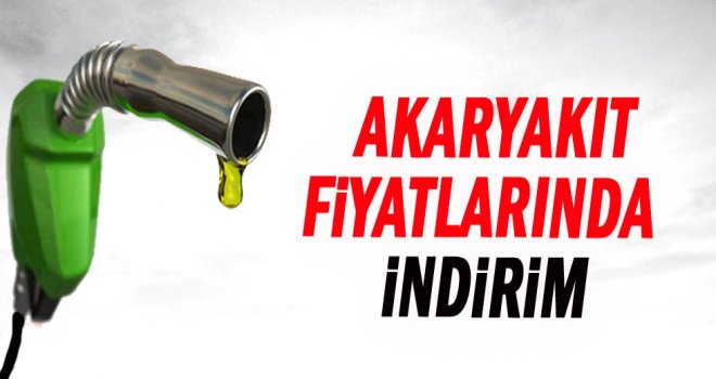 Akaryakıt fiyatlarına indirim