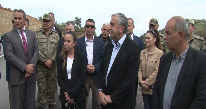 Akıncı, Aplıç Kapısı’nda incelemelerde bulundu