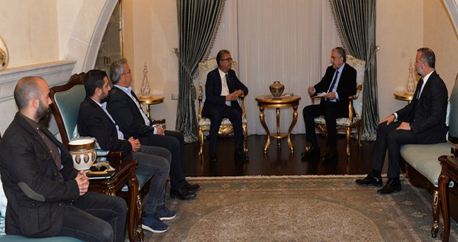 Akıncı, Arif Hasan Tahsin Vakfı heyetini kabul etti
