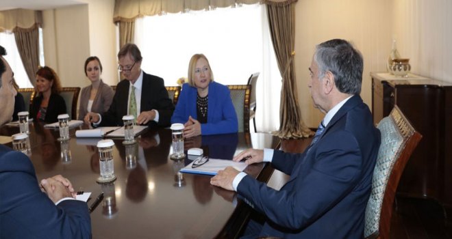 Akıncı, BM ekibini kabul etti