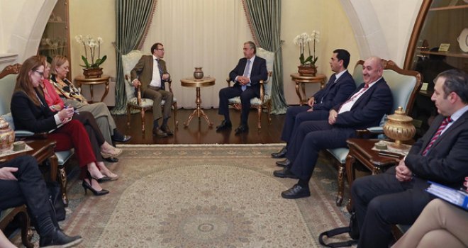 Akıncı, Espen Barth Eide’yi kabul etti