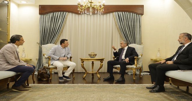 AKINCI, KKTPRECD BAŞKANI DR. AKBİLEN’İ KABUL ETTİ