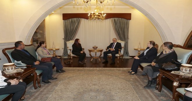 AKINCI, PİR SULTAN ABDAL KÜLTÜR DERNEĞİ HEYETİNİ KABUL ETTİ