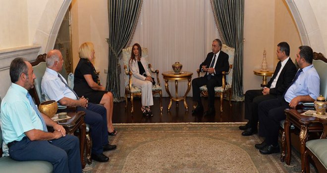 Akıncı, YÖDAK Başkanı Büke’yi kabul etti