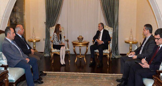 Akıncı, YÖDAK yönetimiyle görüşme yaptı