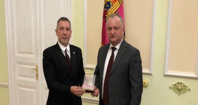 Akpınar, Moldova Cumhurbaşkanı Igor Dodon ile biraraya geldi