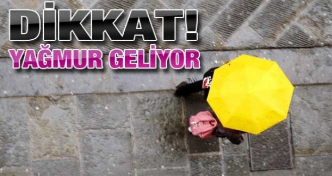 Akşam saatlerinde yağmur var
