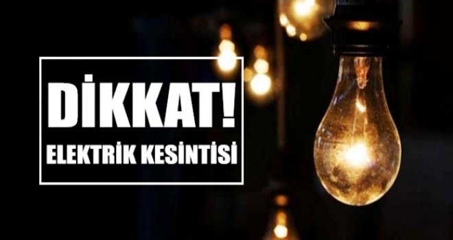 ALAYKÖY VE METEHAN’DA YARIN ELEKTRİK KESİNTİSİ OLACAK