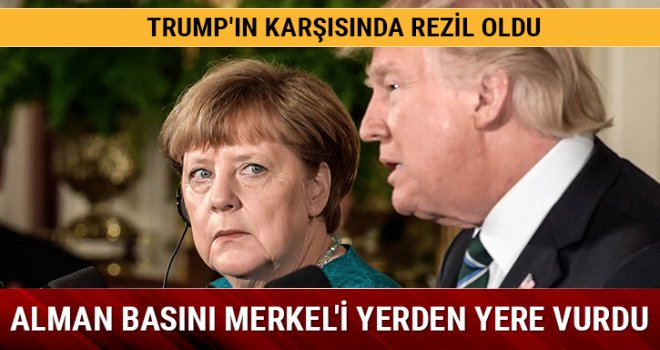 Alman basını Merkel'i yerden yere vurdu