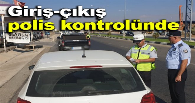 Alsancak, Lapta ve Karşıyaka bölgelerine giriş-çıkışa polis kontrolü