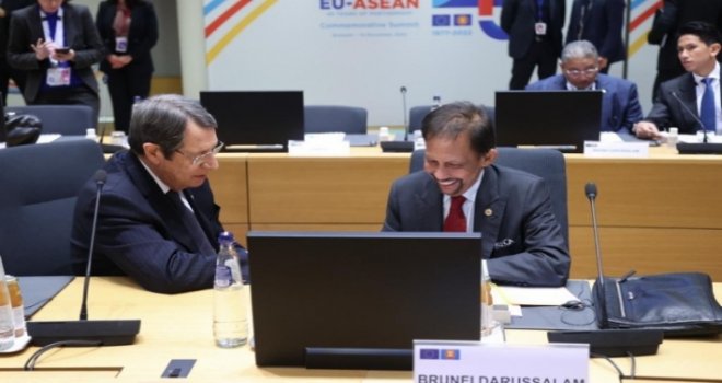 Anastasiadis AB-ASEAN” toplantısında Türkiye’nin sözde Kıbrıs’ın kuzeyini işgali konusunu gündeme getirdi