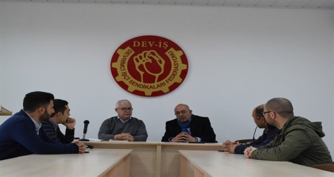 AP MİLLETVEKİLİ ADAYI KIZILYÜREK DEV-İŞ’İ ZİYARET ETTİ
