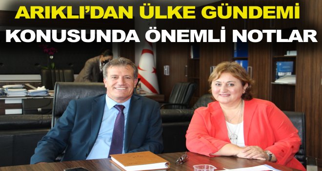 ARIKLI’DAN ÜLKE GÜNDEMİ KONUSUNDA ÖNEMLİ NOTLAR