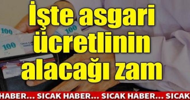 Asgari Ücret Zamlandı