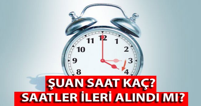 Avrupa yaz saatine geçti