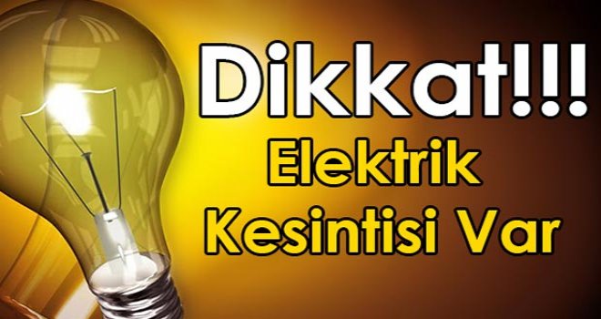 BAFRA BÖLGESİNDE YARIN ELEKTRİK KESİNTİSİ OLACAK