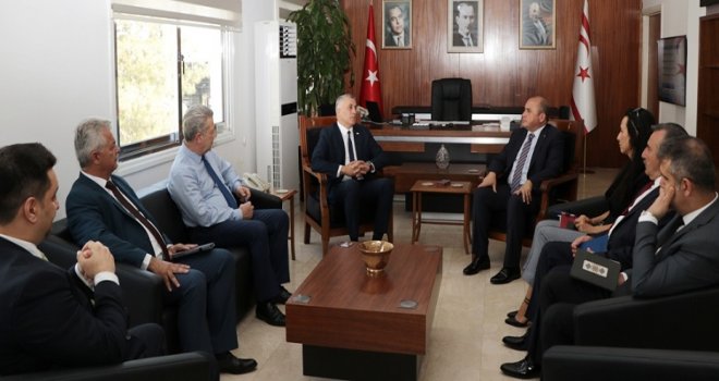 Bakan Amcaoğlu, TC Lefkoşa Büyükelçisi Başçeri’yi kabul etti