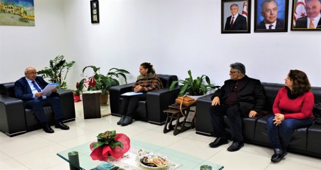 BAKAN ÖZYİĞİT, GAZETECİLER BİRLİĞİ’NDEN BİR HEYETLE GÖRÜŞTÜ