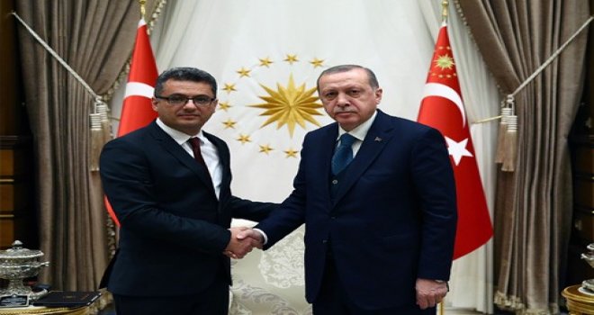 BAŞBAKAN ERHÜRMAN TC CUMHURBAŞKANI ERDOĞAN’LA BİR ARAYA GELDİ