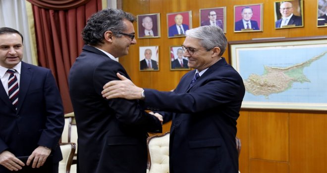 BAŞBAKAN ERHÜRMAN, TC LEFKOŞA BÜYÜKELÇİSİ KANBAY’I KABUL ETTİ
