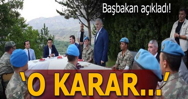 Başbakan Yıldırım: Teröristler artık..