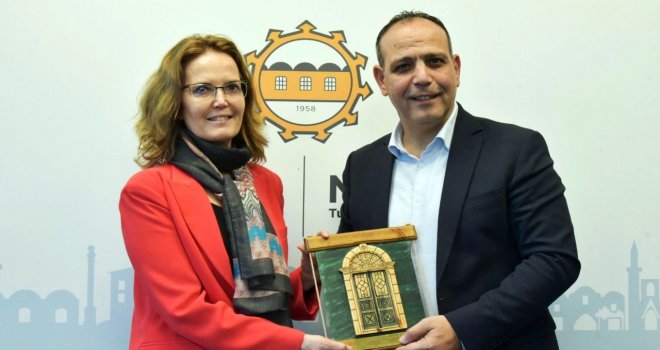 Başkan Harmancı, Fransız Elçisi Catalano’yu kabul etti