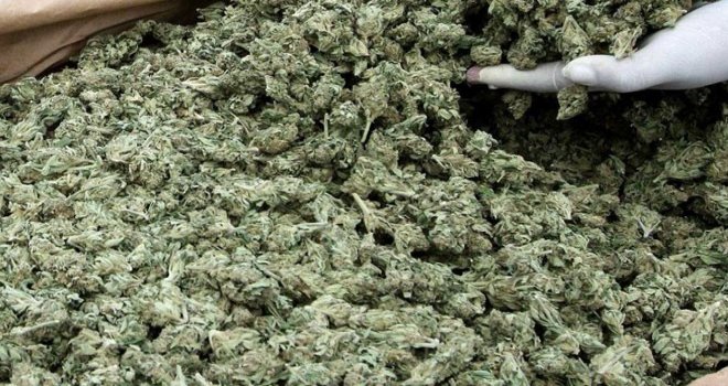 Bavulunda 7 kilo hintkeneviri ile yakalandı