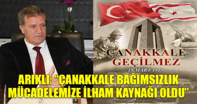 Bayındırlık ve Ulaştırma Bakanı Arıklı, Çanakkale Deniz Zaferi’nin 109’uncu yıl dönümü ve 18 Mart Şehitleri Anma Günü nedeniyle mesaj yayımladı