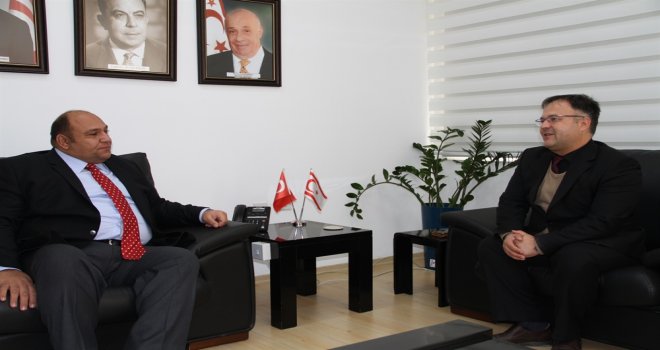 BAYINDIRLIK VE ULAŞTIRMA BAKANI ATAKAN, SİVİL SAVUNMA TEŞKİLATI BAŞKANI ÇELEBİ’Yİ KABUL ETTİ