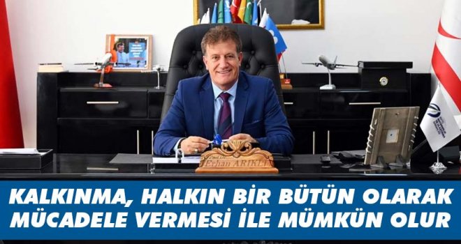 Bayındırlık ve Ulaştırma Bakanı Erhan Arıklı, 5 Aralık Dünya Kadın Hakları Günü nedeniyle mesaj yayımladı: